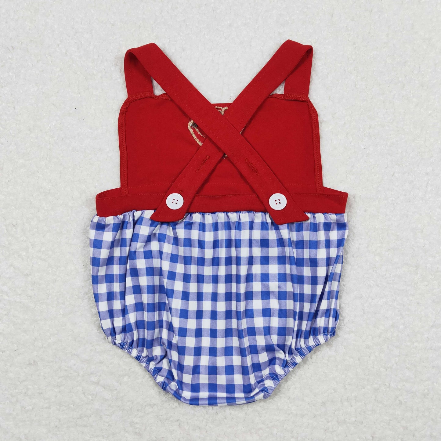 SR0616 RTS western embroidery baseball boy romper 202403