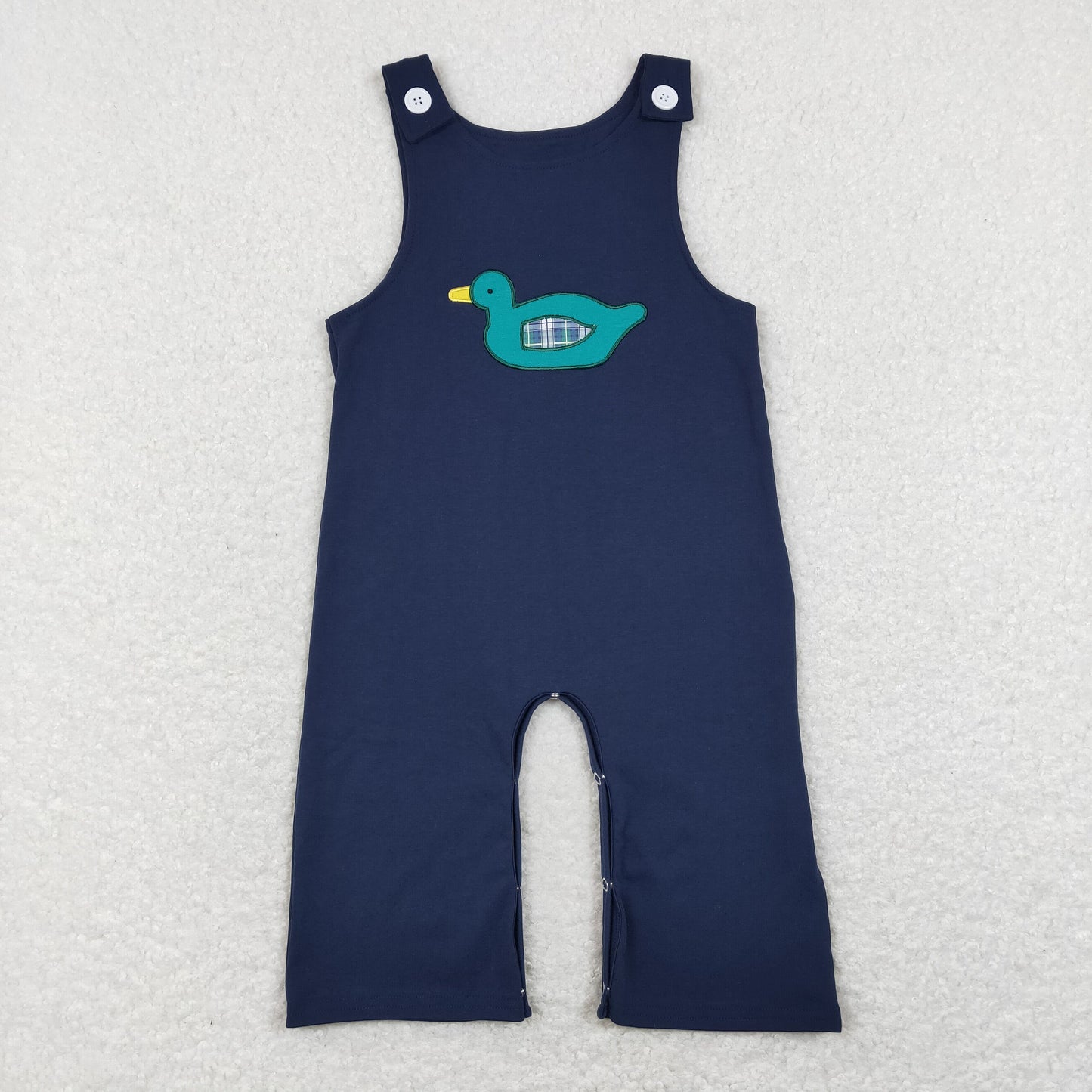 SR0743 embroidery duck bird boy bubble romper 202401 RTS