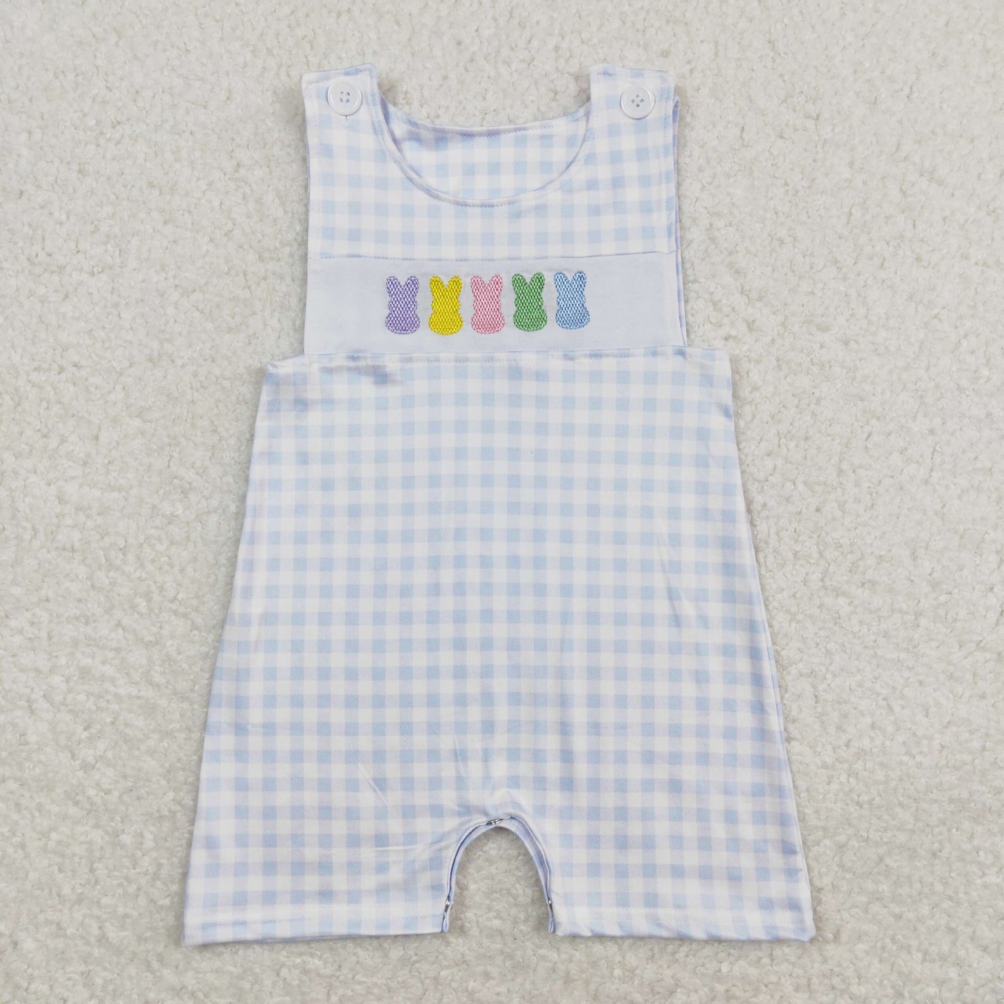 SR0691 Embroidery Easter bunny boy romper RTS 202403
