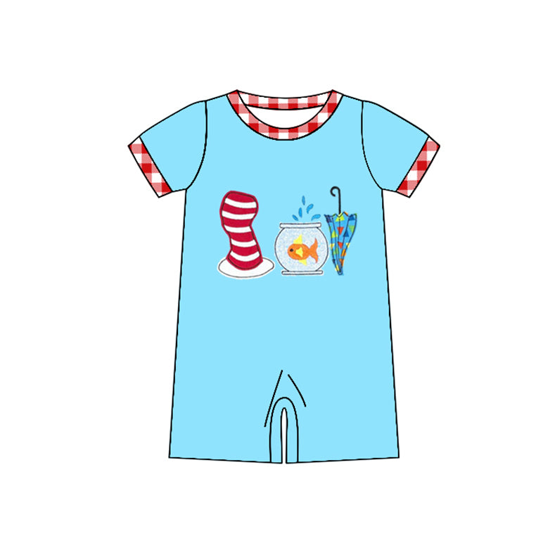 SR0767 western cow short sleeve girl shorts romper preorder 20231130