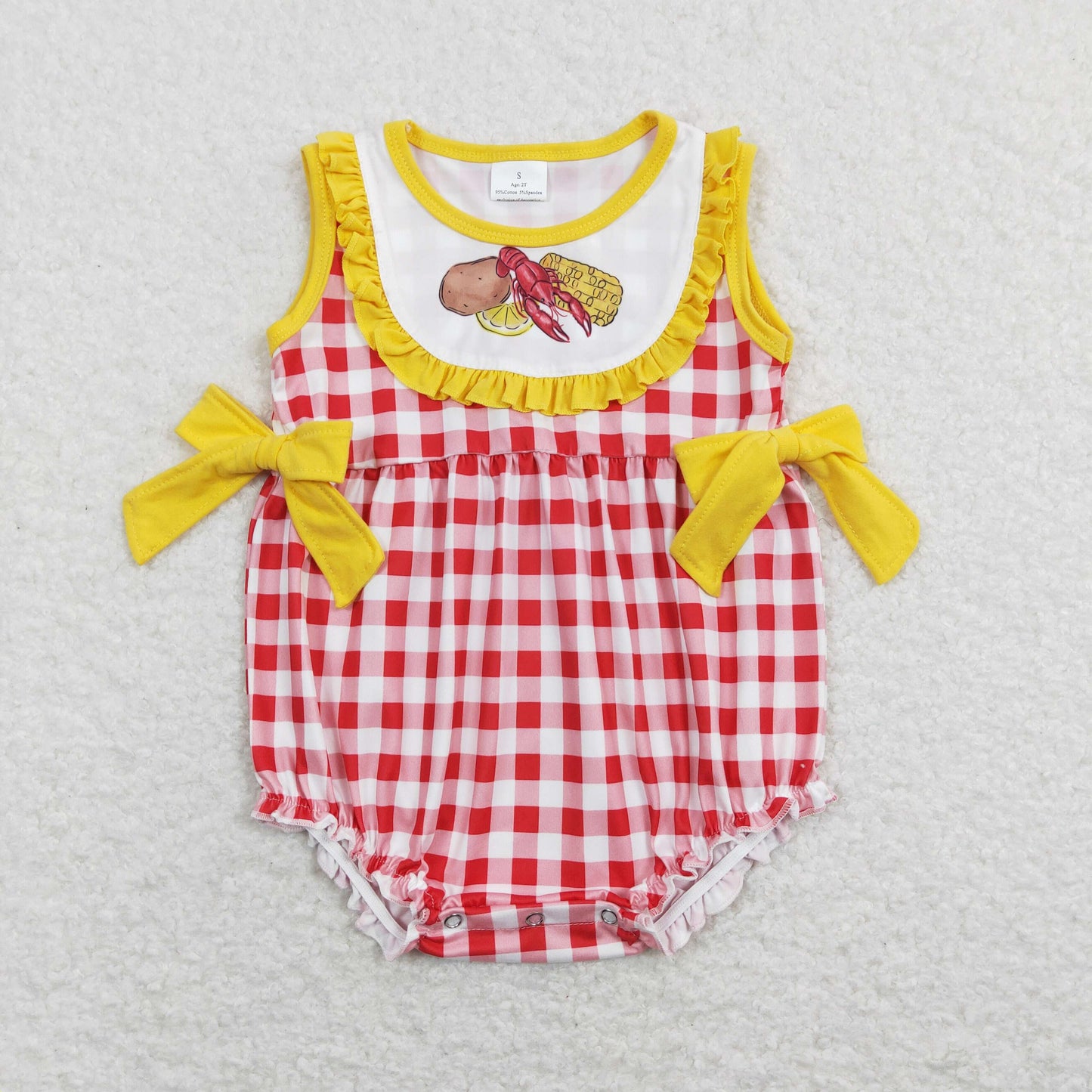 SR0769 RTS crayfish girl romper 202401