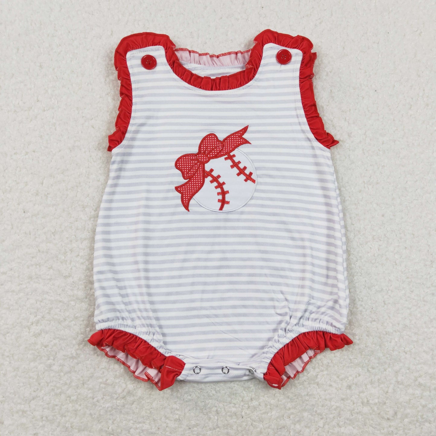 SR0782 western embroidery baseball short sleeve girl romper 202401