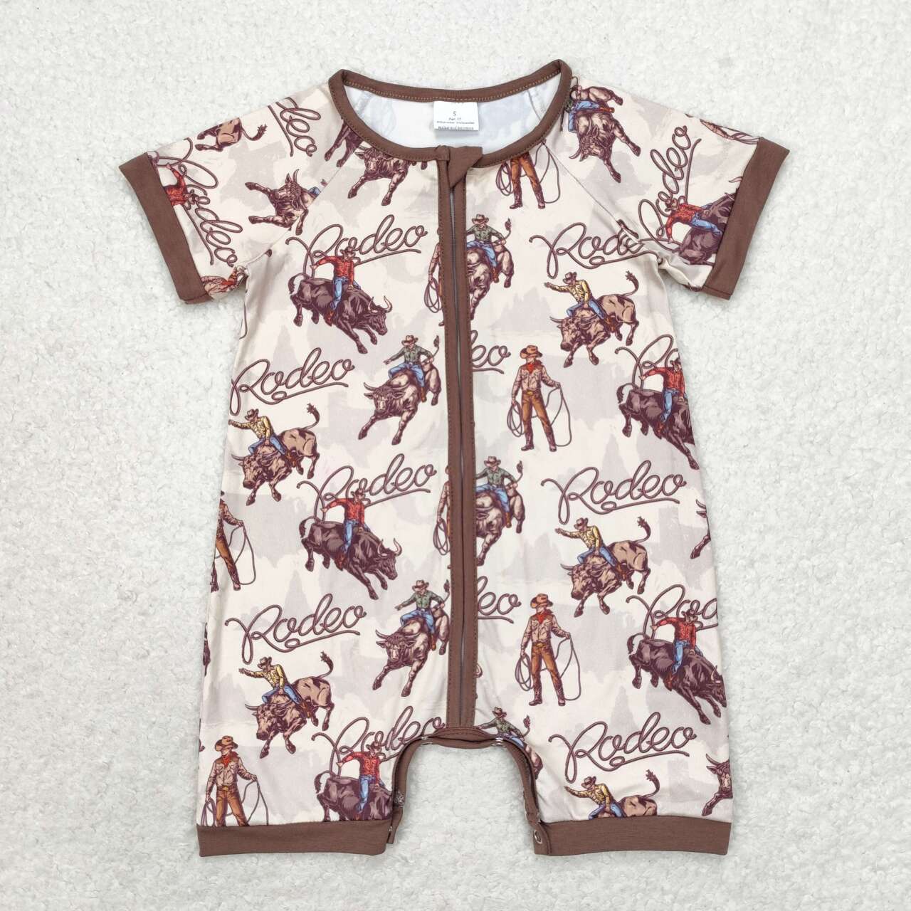 SR0856 western top tee rodeo boy preorder boy romper 202406 sibling RTS