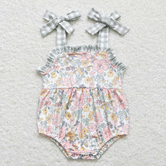 SR0921 RTS western flowers girl romper 202403 RTS Free shipping order $100+