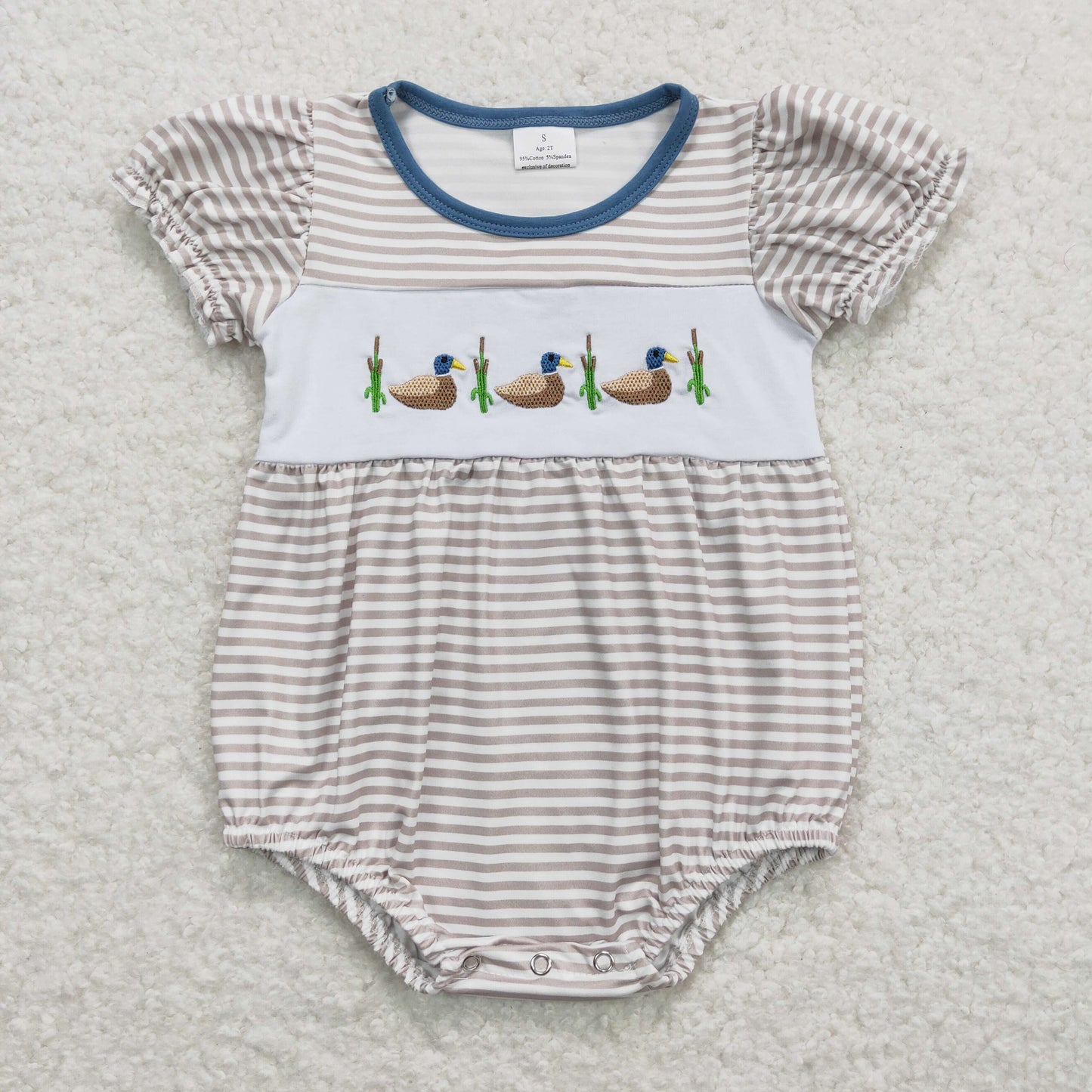 SR0987 duck western girl romper 202312 RTS
