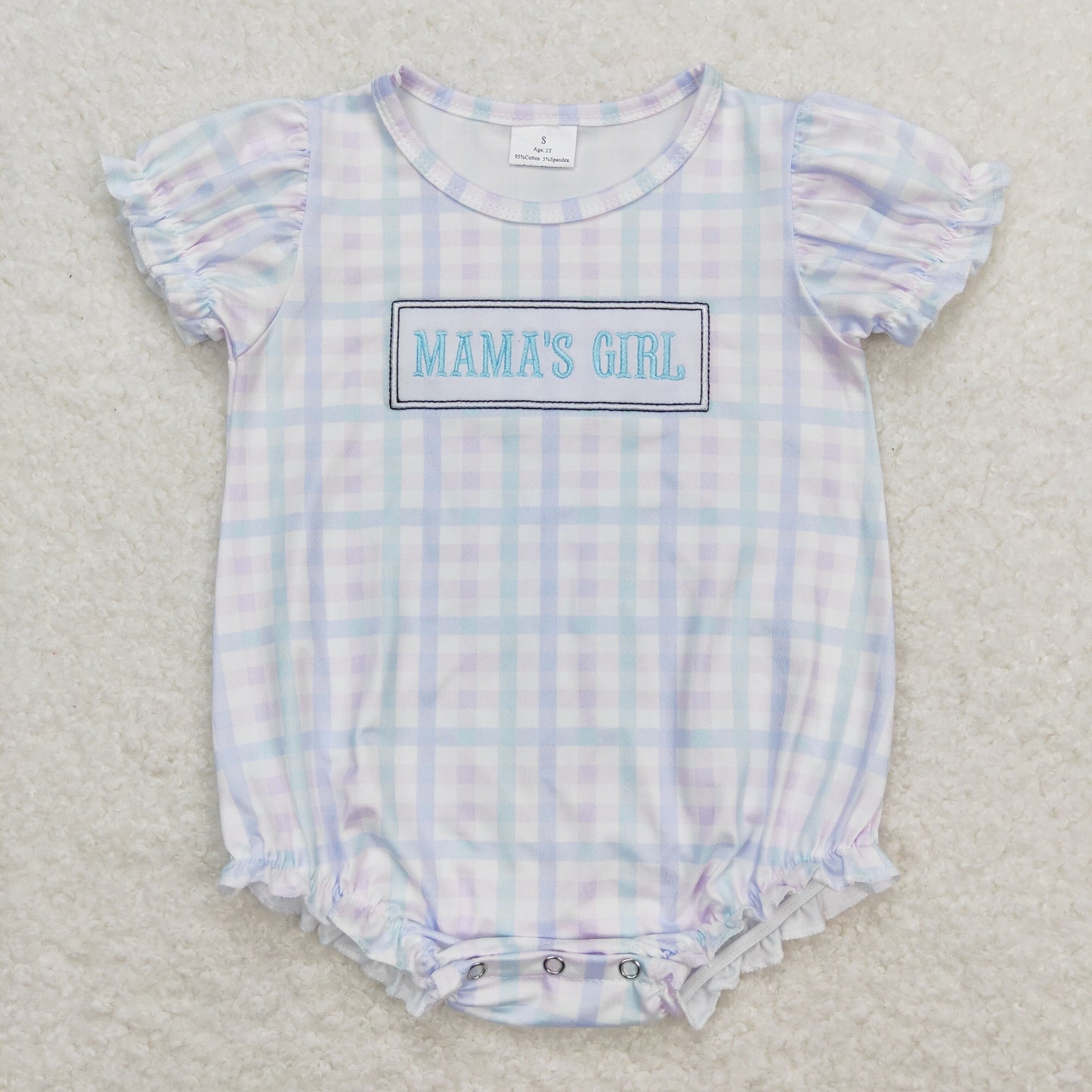 SR1091 Embroidery mama's girl romper 202404