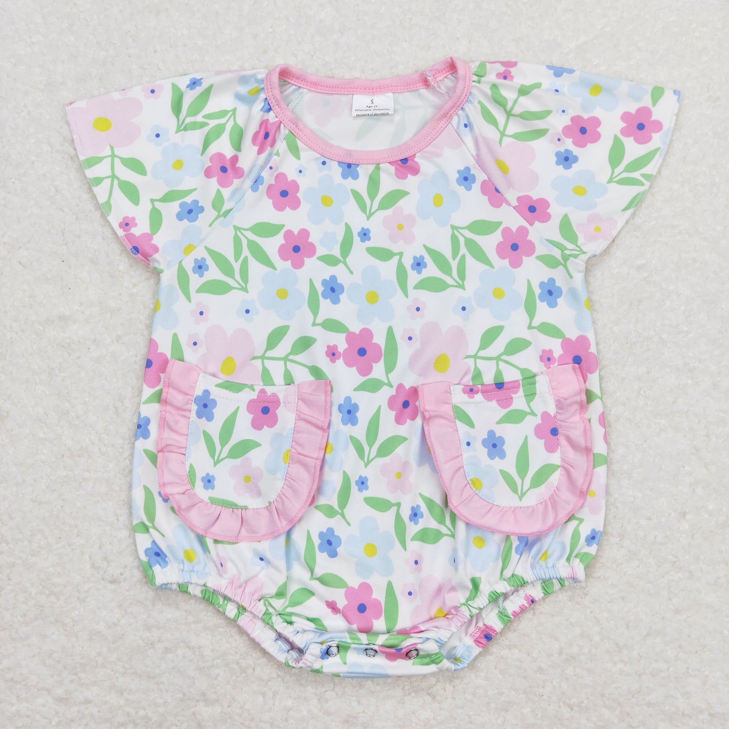 SR1129 flowers girl romper 202404 RTS