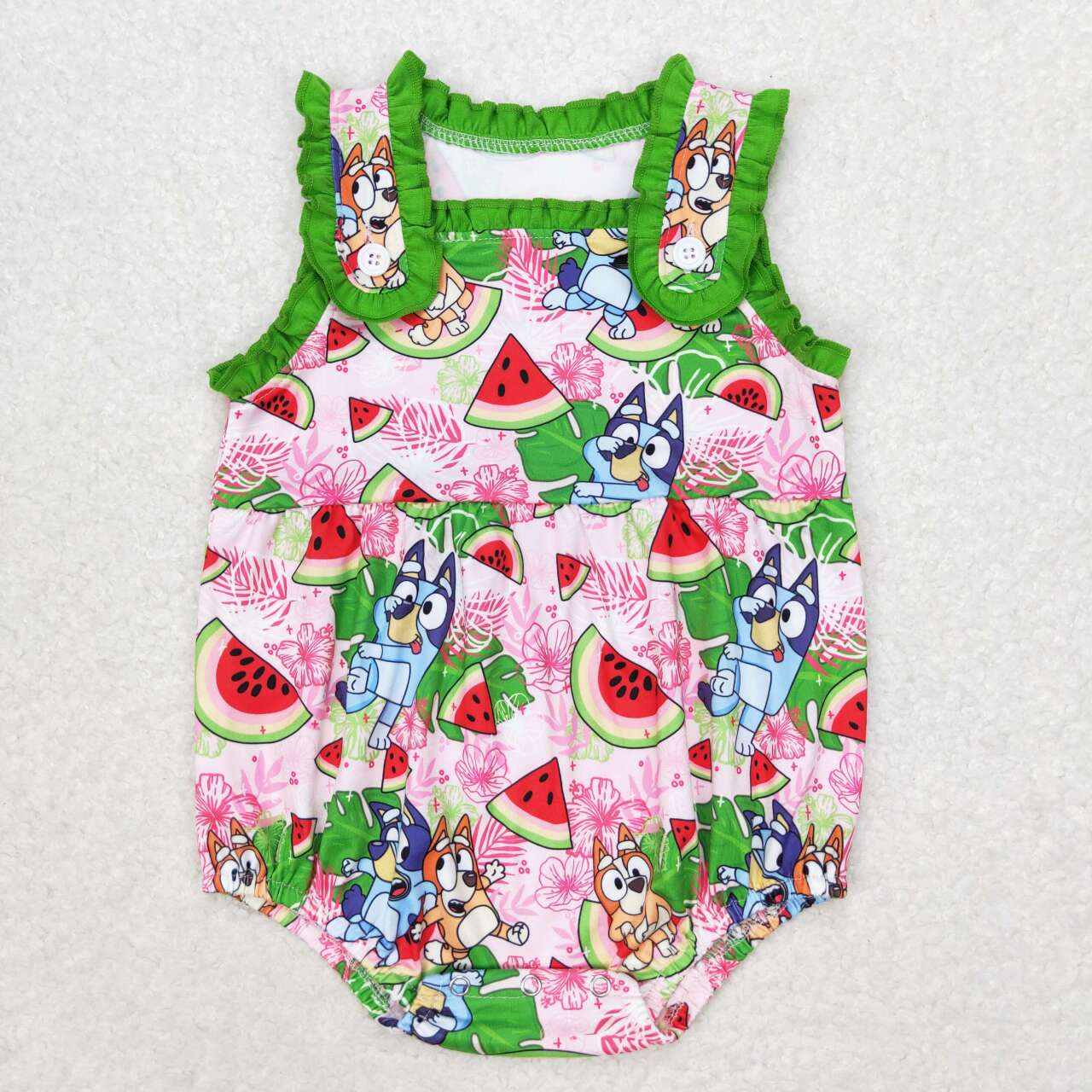 SR1308 bluey dog girl romper 202406 RTS