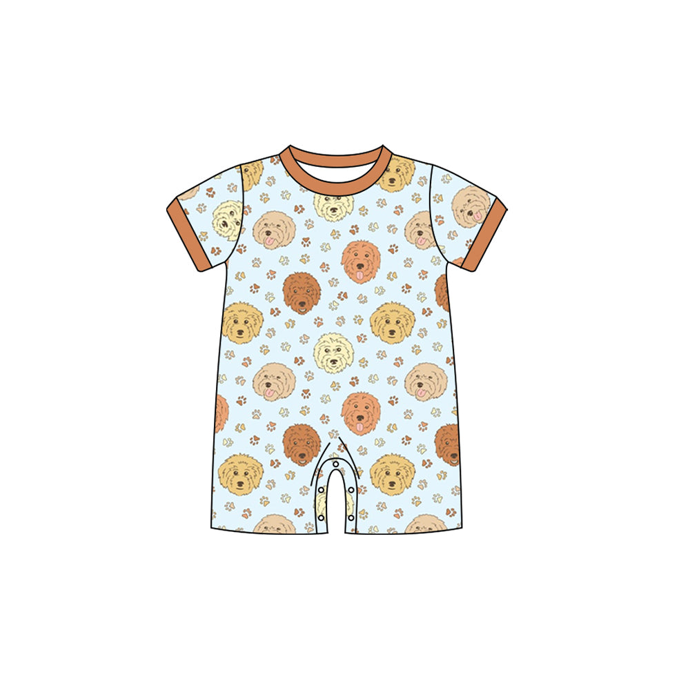 SR1438 preorder dog boy romper 202403