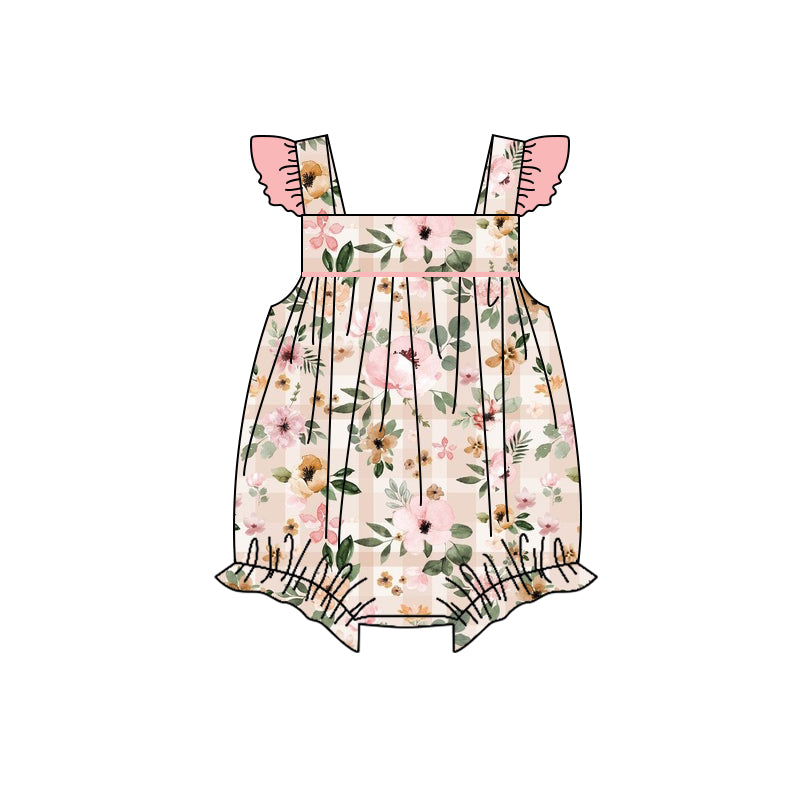 SR1455 preorder flower cotton girl romper 202403