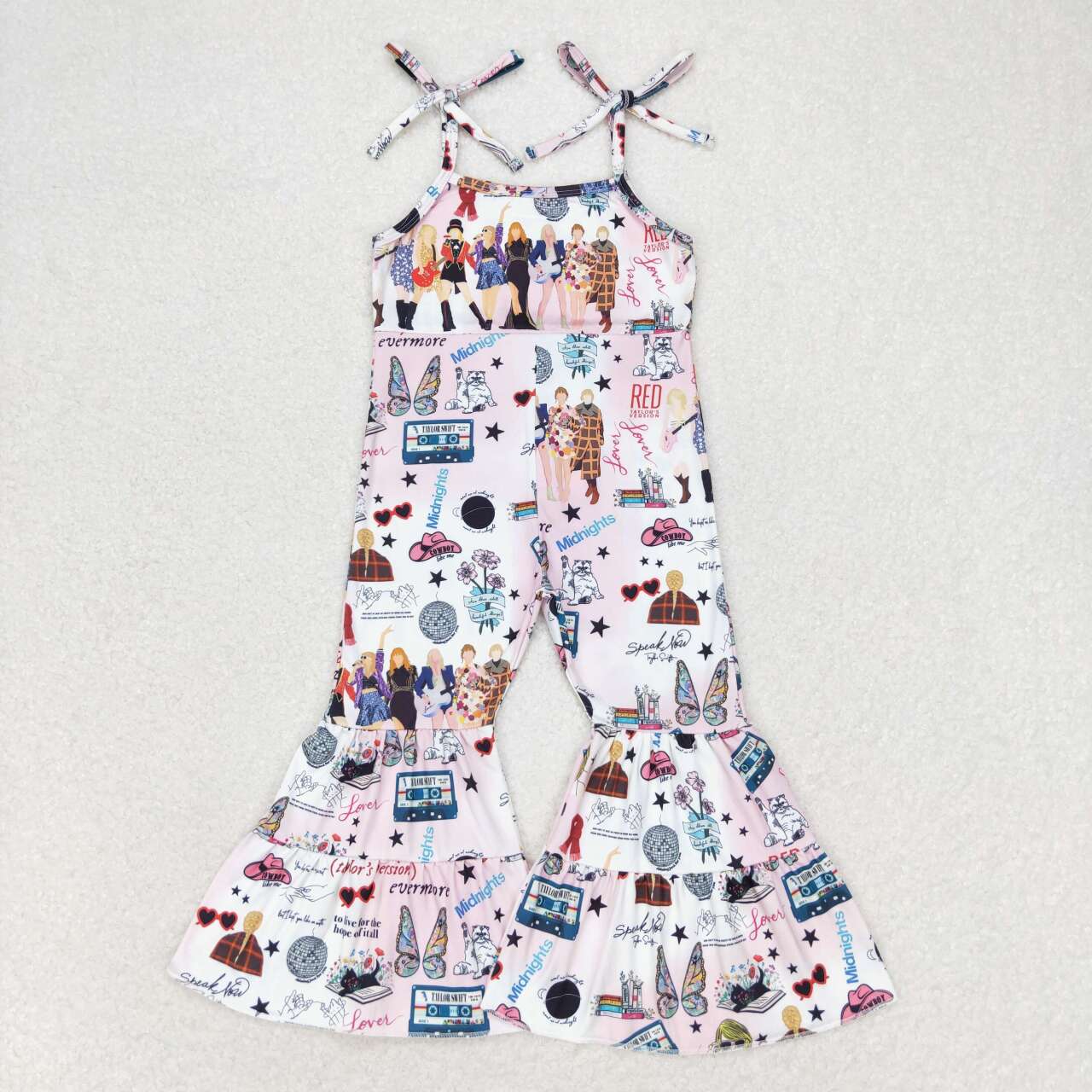 SR1474 RTS swift short sleeve girl jumpsuit overall 202406 sibling