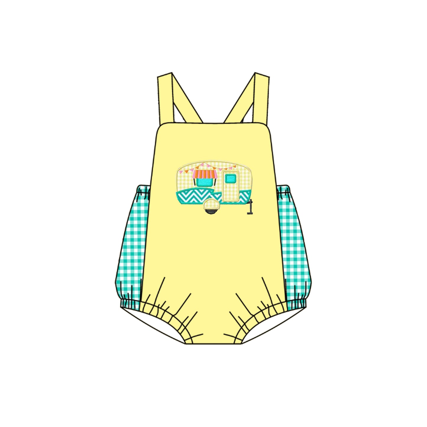SR1532 camper boy romper 202403 preorder