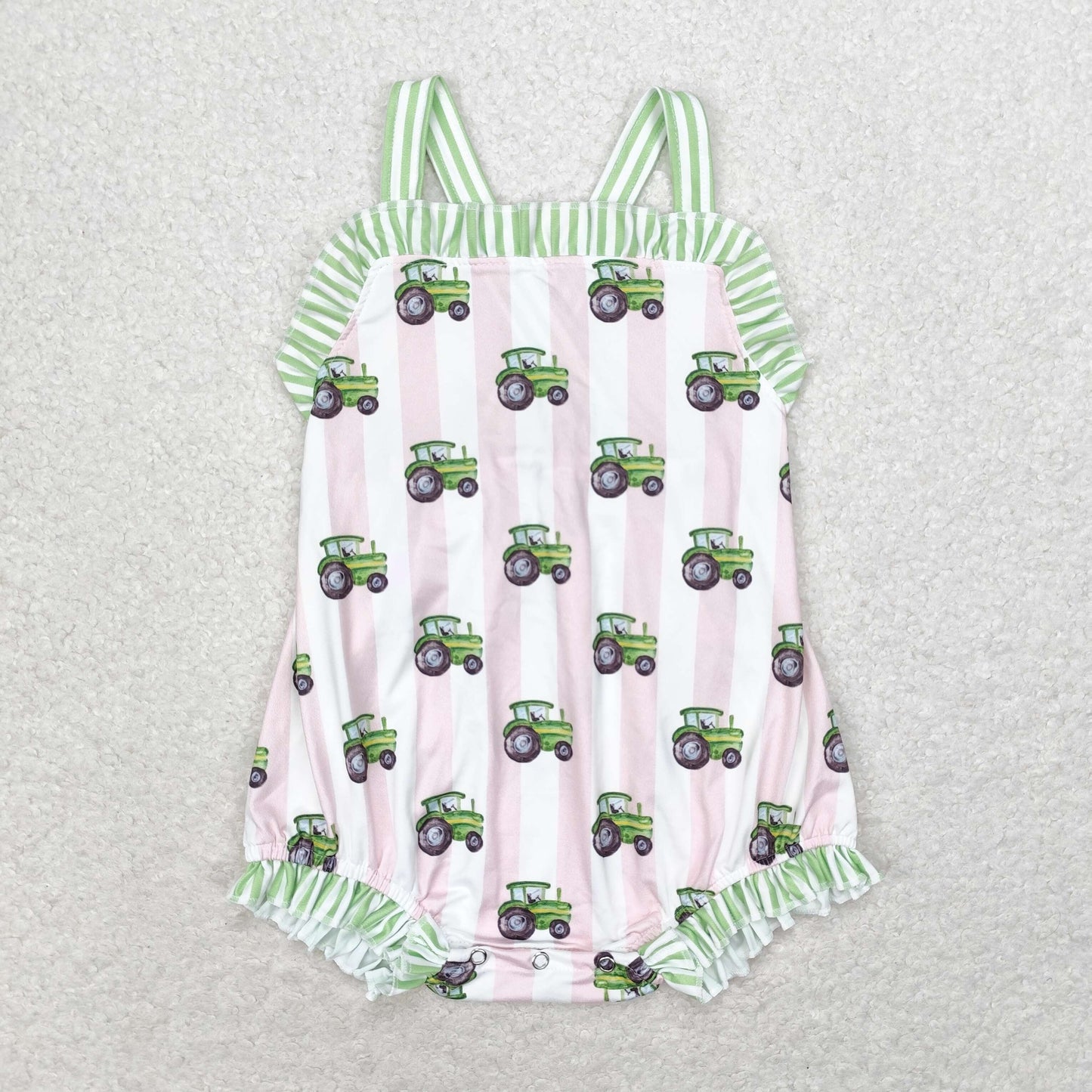 SR1543 tractor girl romper 202406 RTS