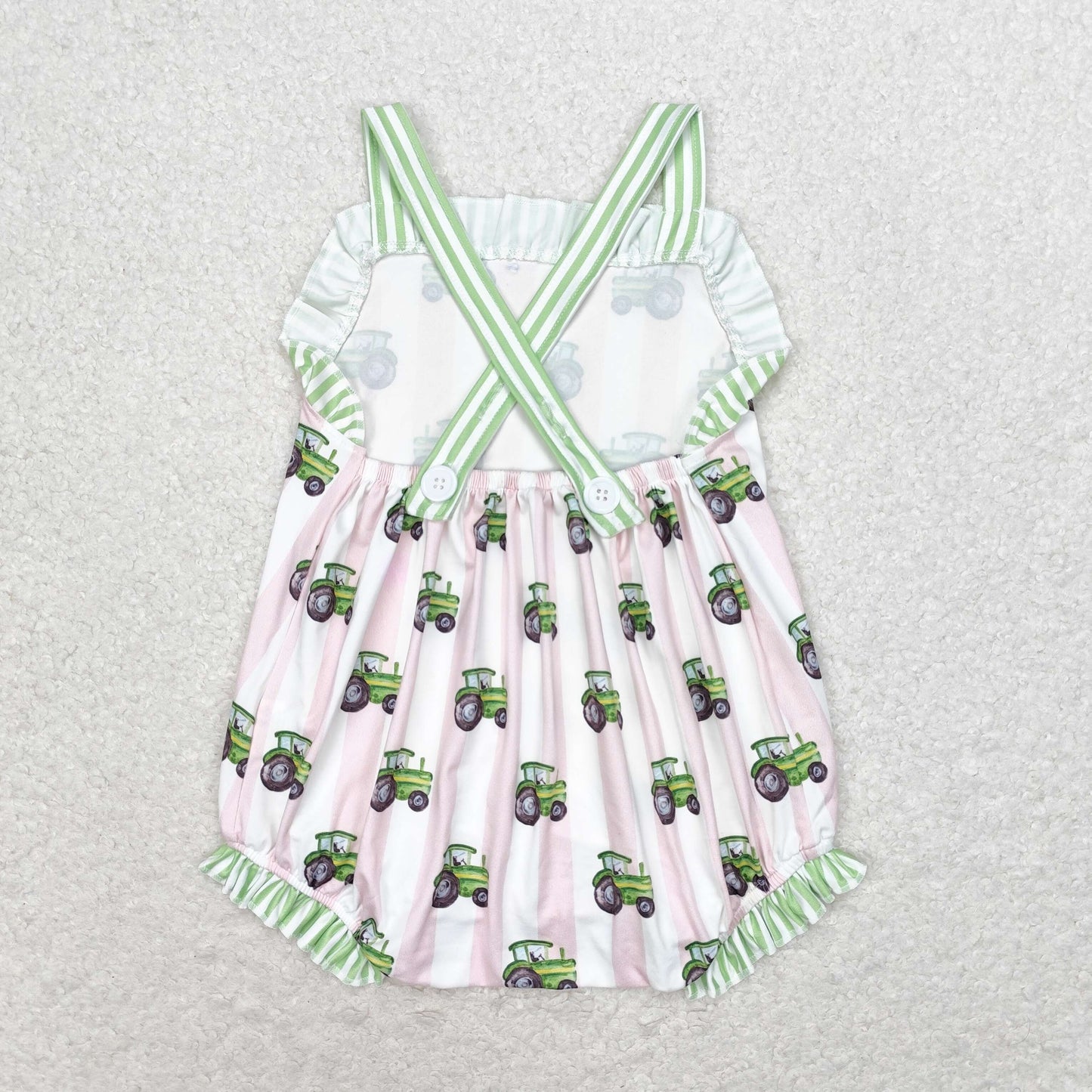 SR1543 tractor girl romper 202406 RTS