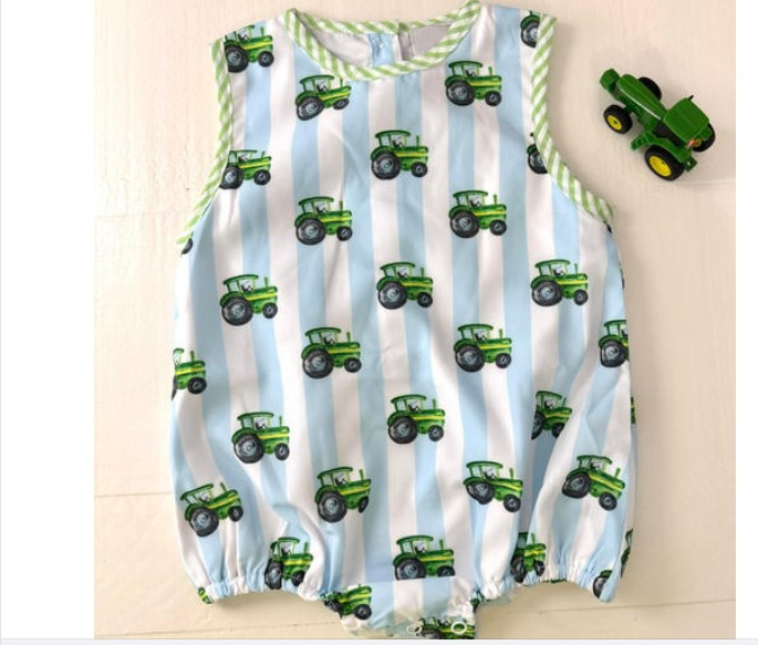 SR1544 tractor boy romper 202403 preorder