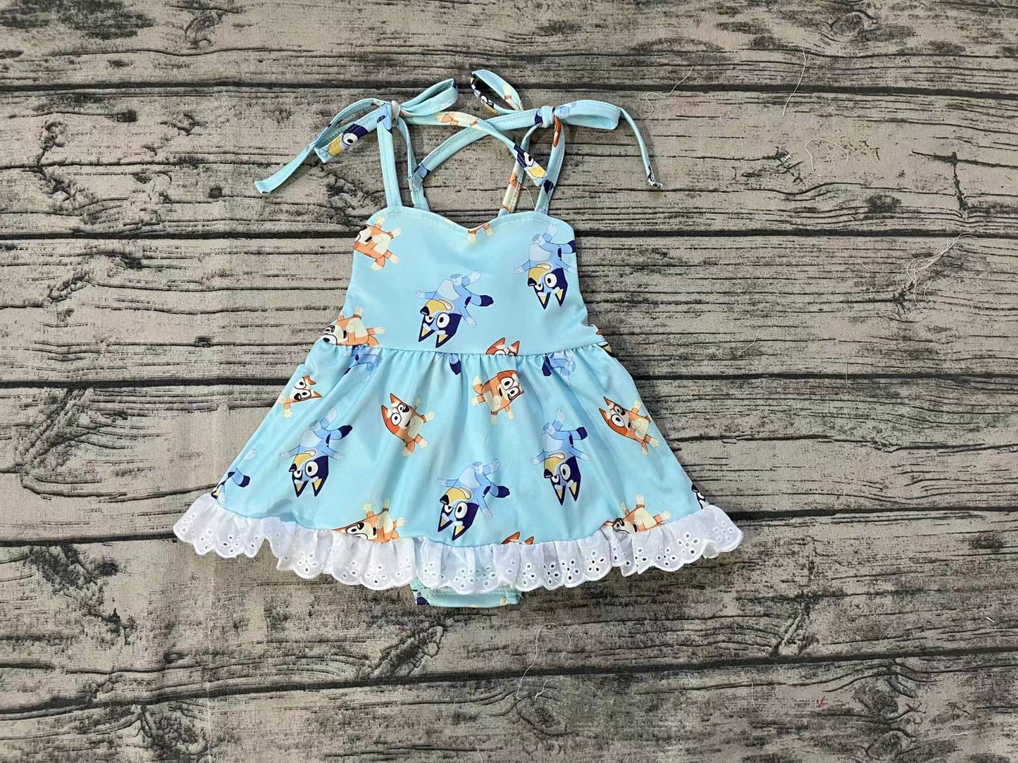 SR1550 bluey dog girl romper 202406 RTS