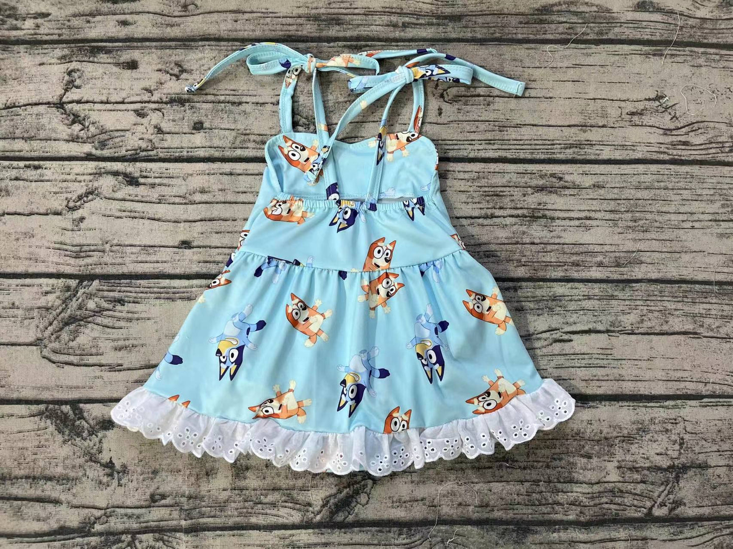 SR1550 bluey dog girl romper 202406 RTS