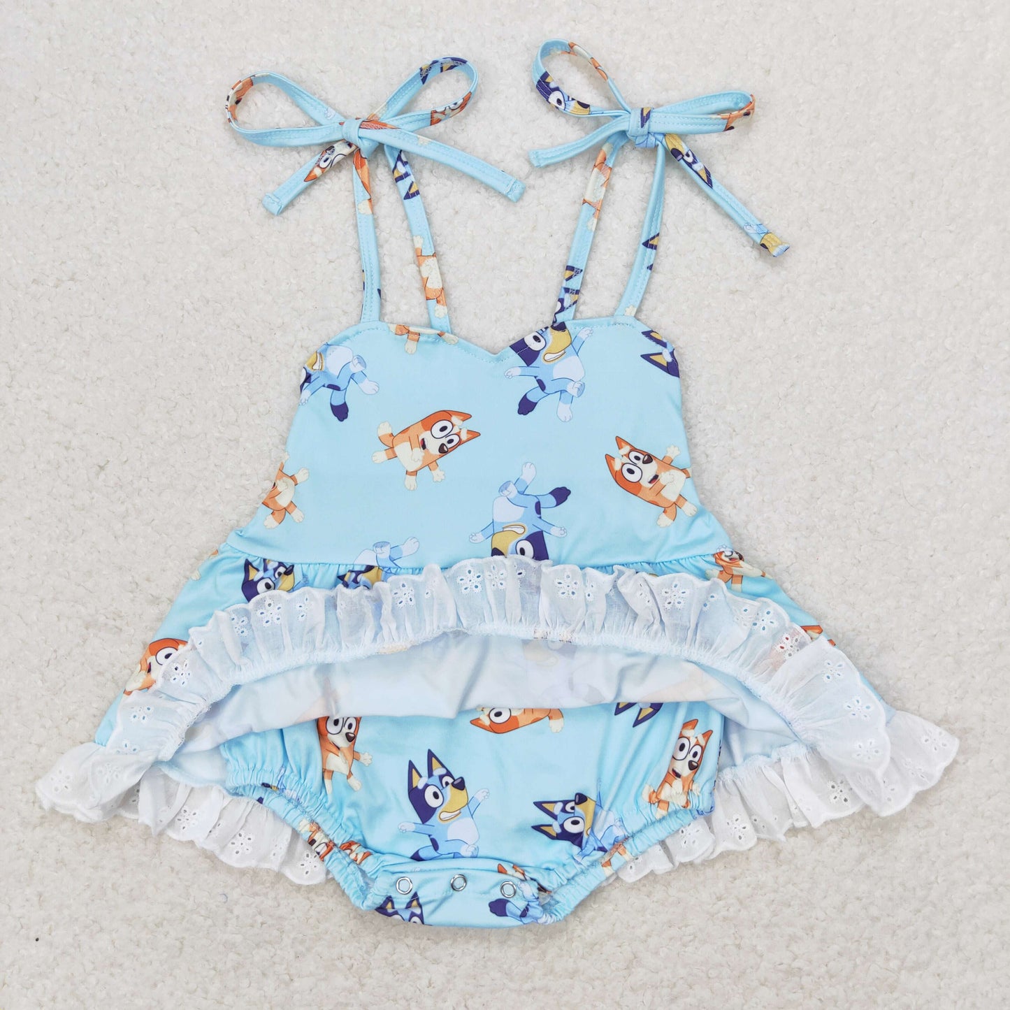 SR1550 bluey dog girl romper 202406 RTS