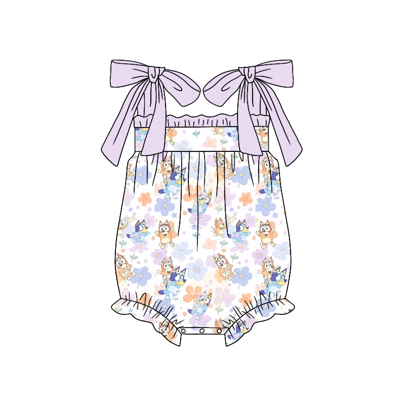SR1637 bluey dog girl romper 202403 preorder
