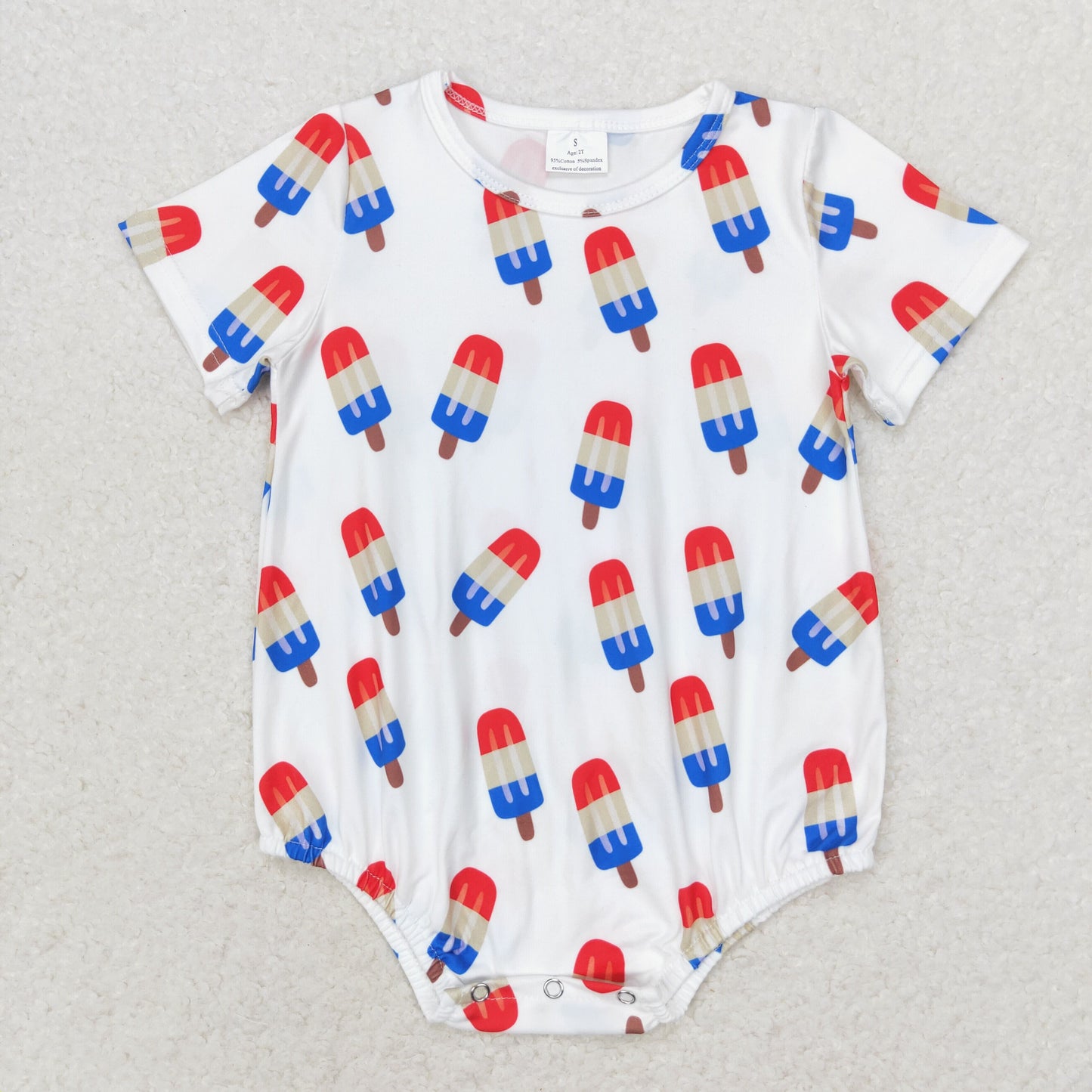 SR1736 western POP july 4th boy romper 202405 preorder