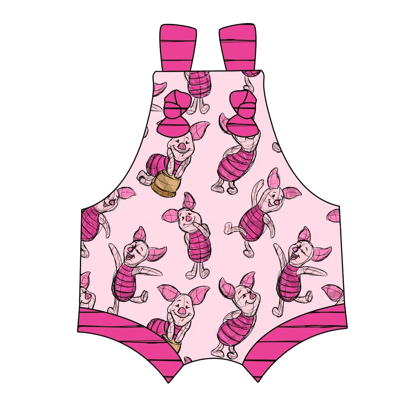 SR1740 western pig boy romper 202404 preorder