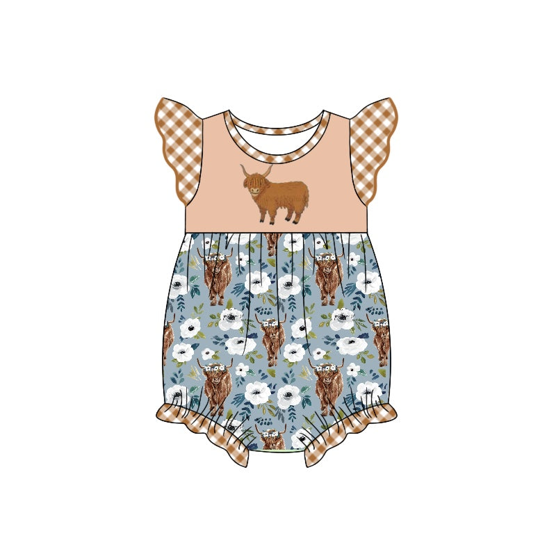 SR1773 cow western boy romper 202404 preorder