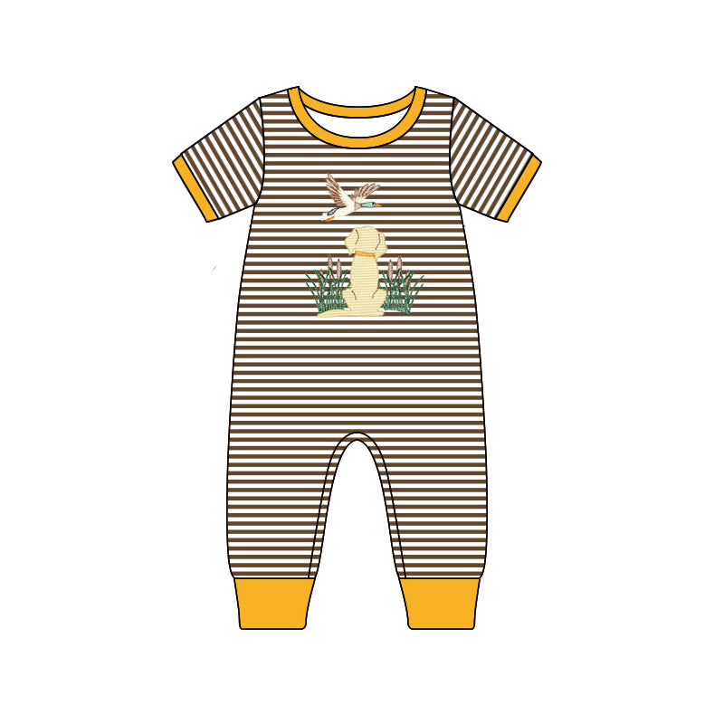 SR1864 duck dog boy romper preorder 202405