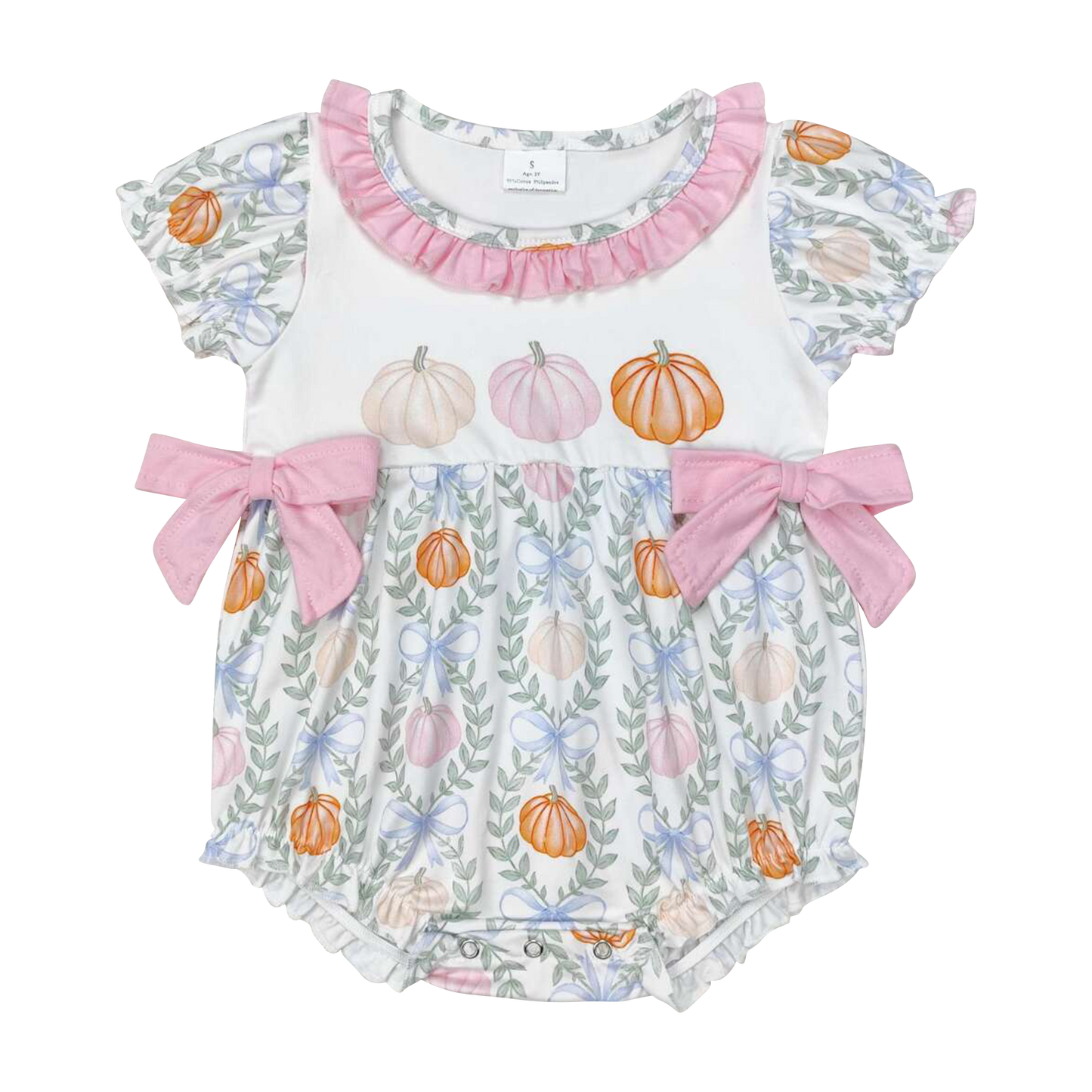 SR1865 Halloween pumpkin girl romper 202409 RTS RTS