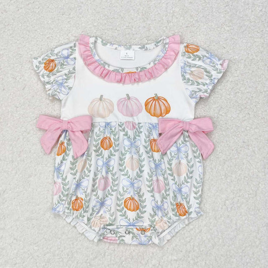 SR1865 Halloween pumpkin girl romper  202407 RTS RTS Free shipping order $100+
