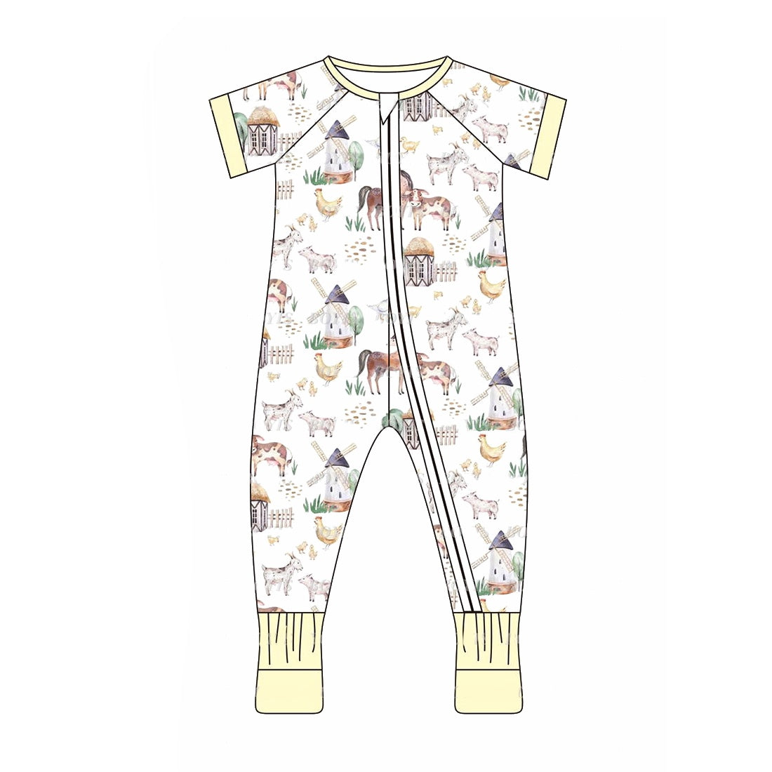 SR1876 western horse girl romper 202405 preorder