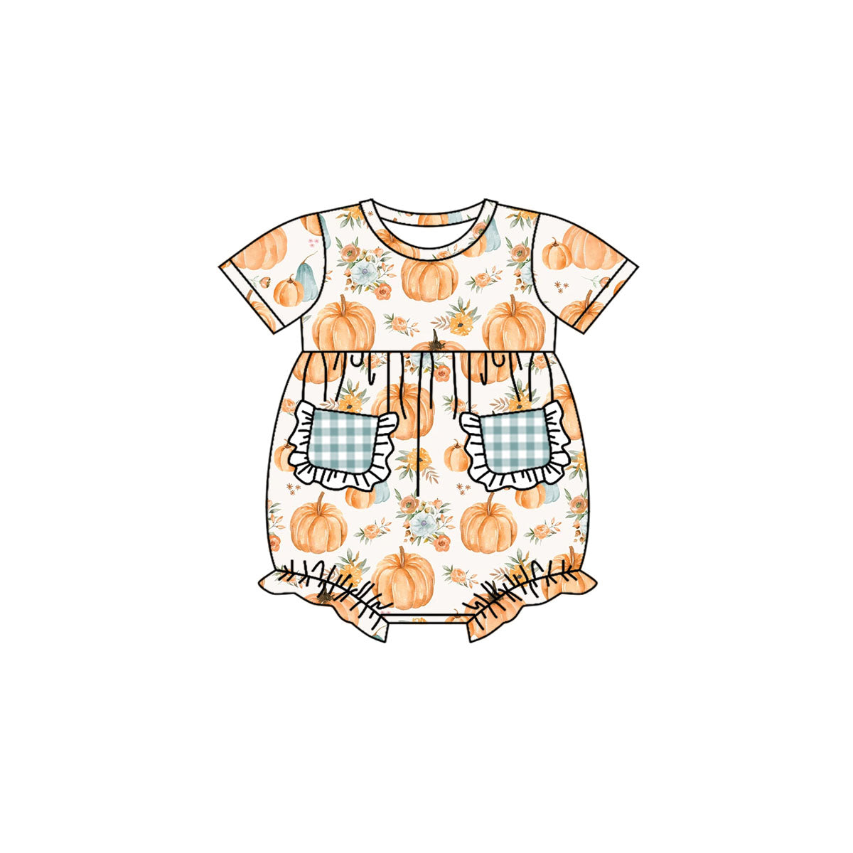 SR1878 Halloween girl romper 202405 preorder