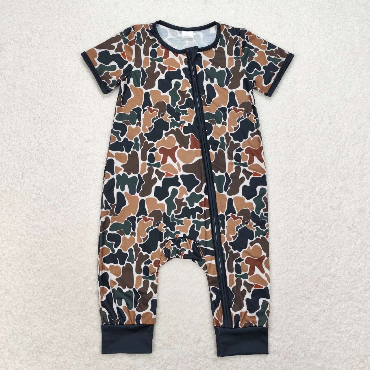 camo Bamboo Sibling SR1899 girl romper 202407 RTS