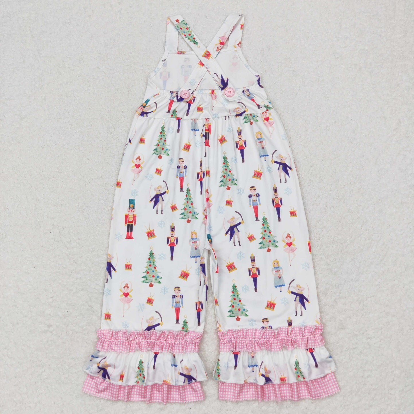SR1931 Christmas nutcracker girl jumpsuit overall 202408 RTS