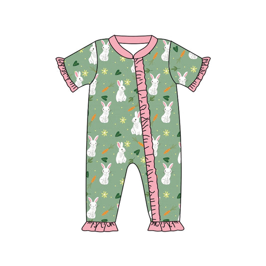 SR2070  western bunny girl romper 202410 preorder sibling(