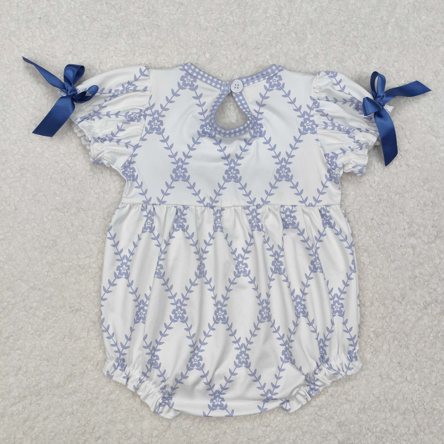 SR2147 bow Embroidery western girl romper 202501 sibling rts