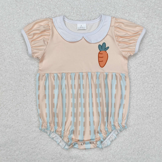 SR2225  carrots Easter  girl western romper 202412 RTS sibling