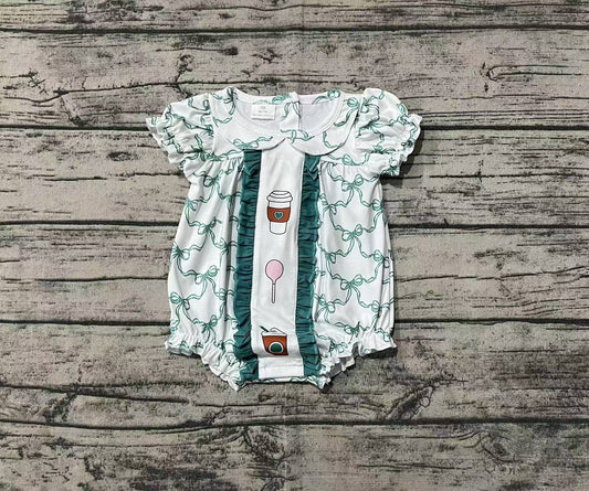 SR2207  Coffee western girl romper 202411 preorder sibling