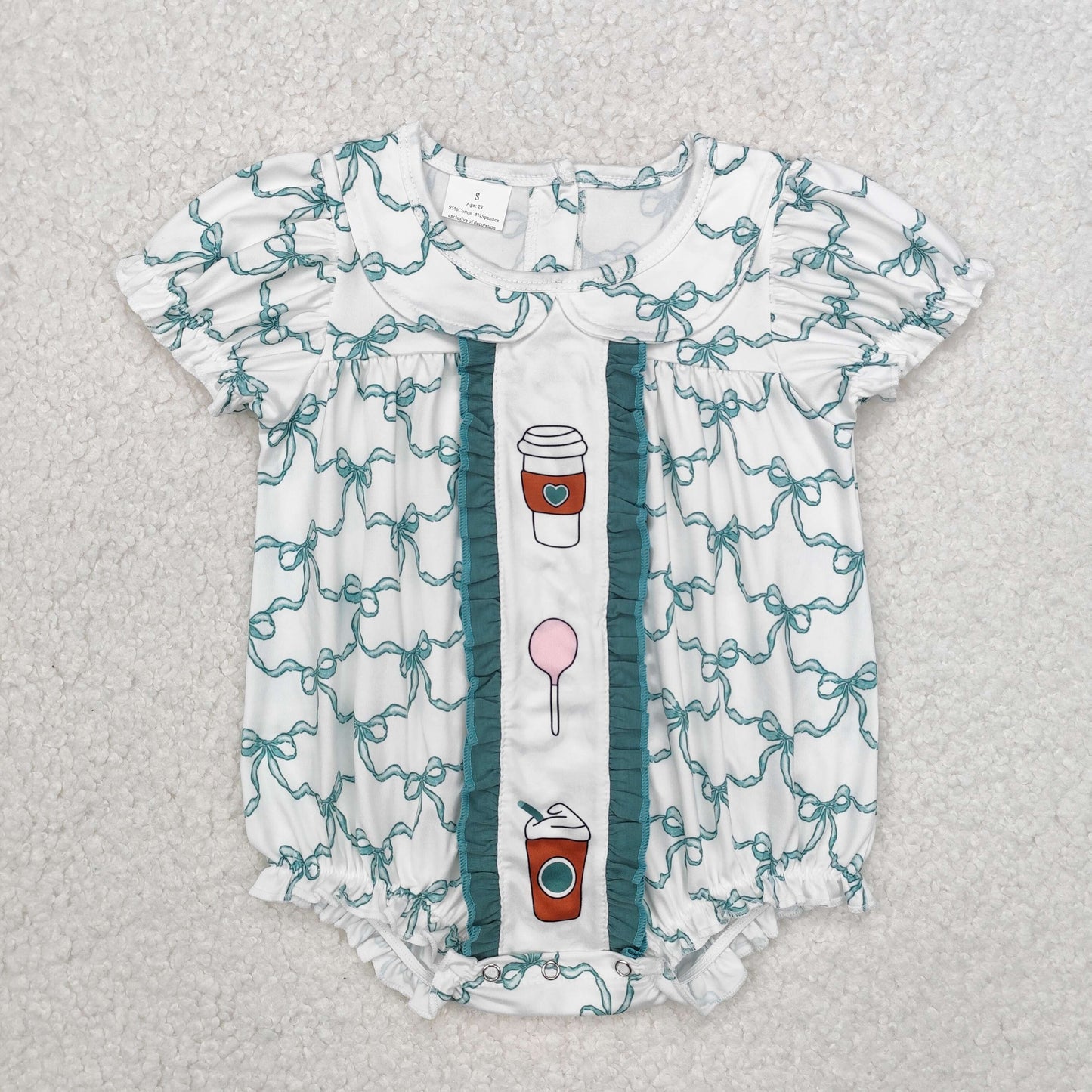 SR2281 western coffee girl romper 202412 sibling RTS
