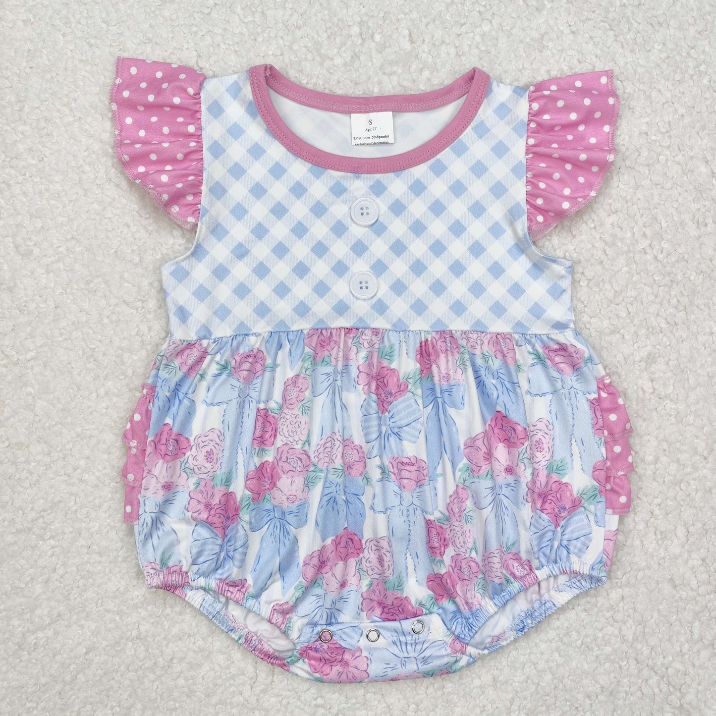 SR2298 flower girl romper 202412 sibling RTS