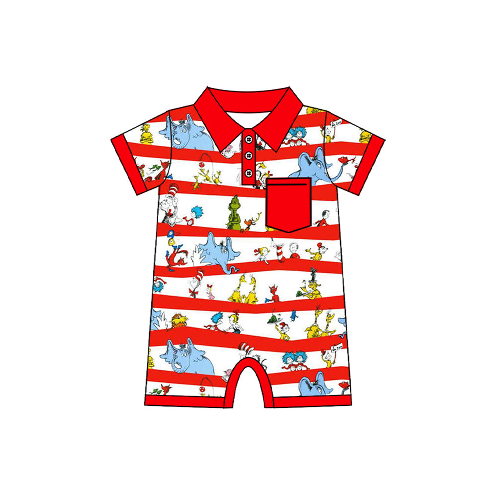 SR2364 hat cat DR Reading western boy romper 202501 preorder sibling