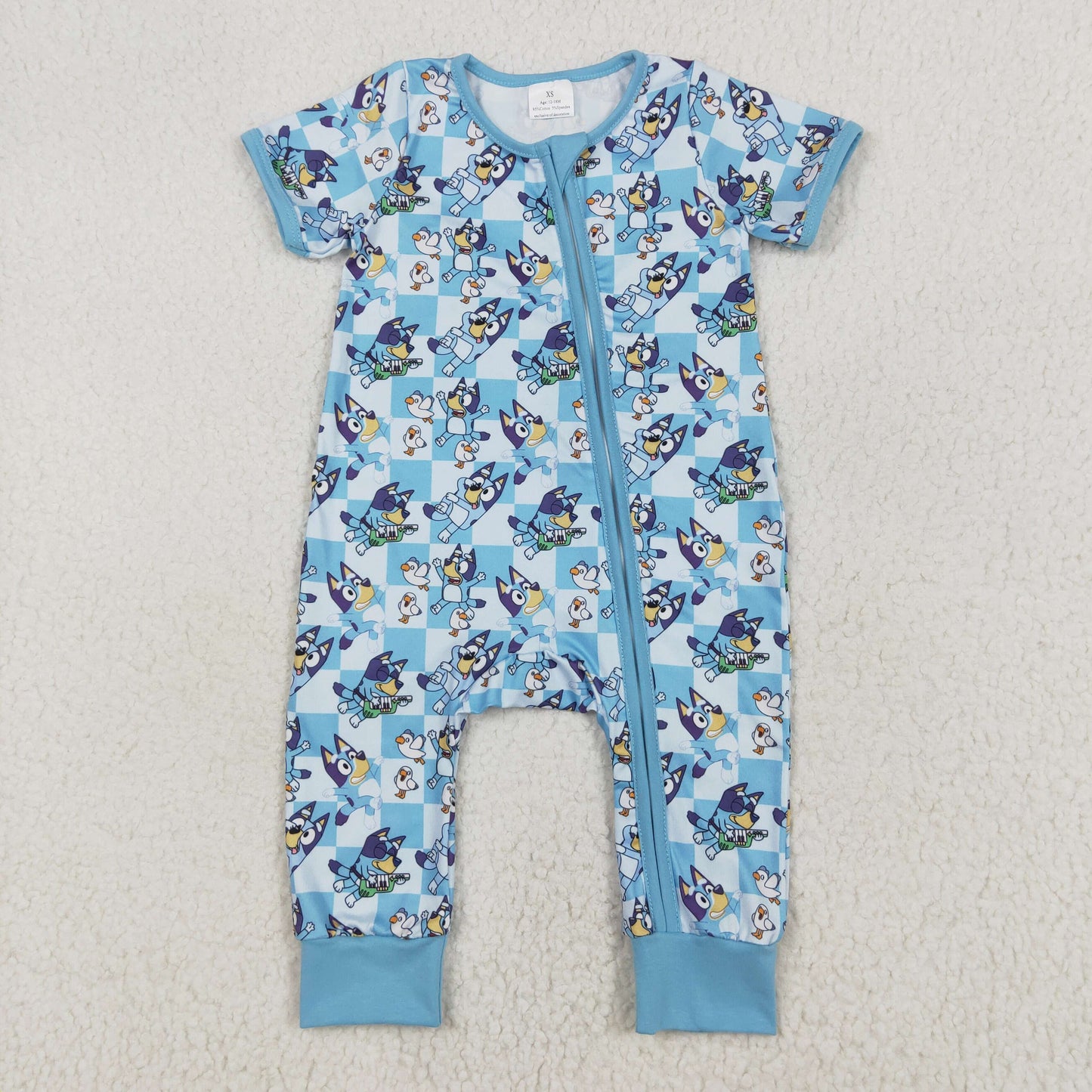SR2454 western cartoon bluey boy romper 202501 RTS sibling