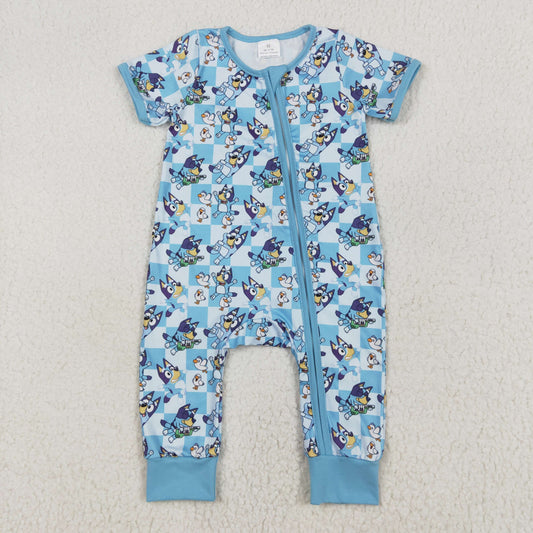 SR2454  western cartoon bluey boy romper 202501 RTS  sibling