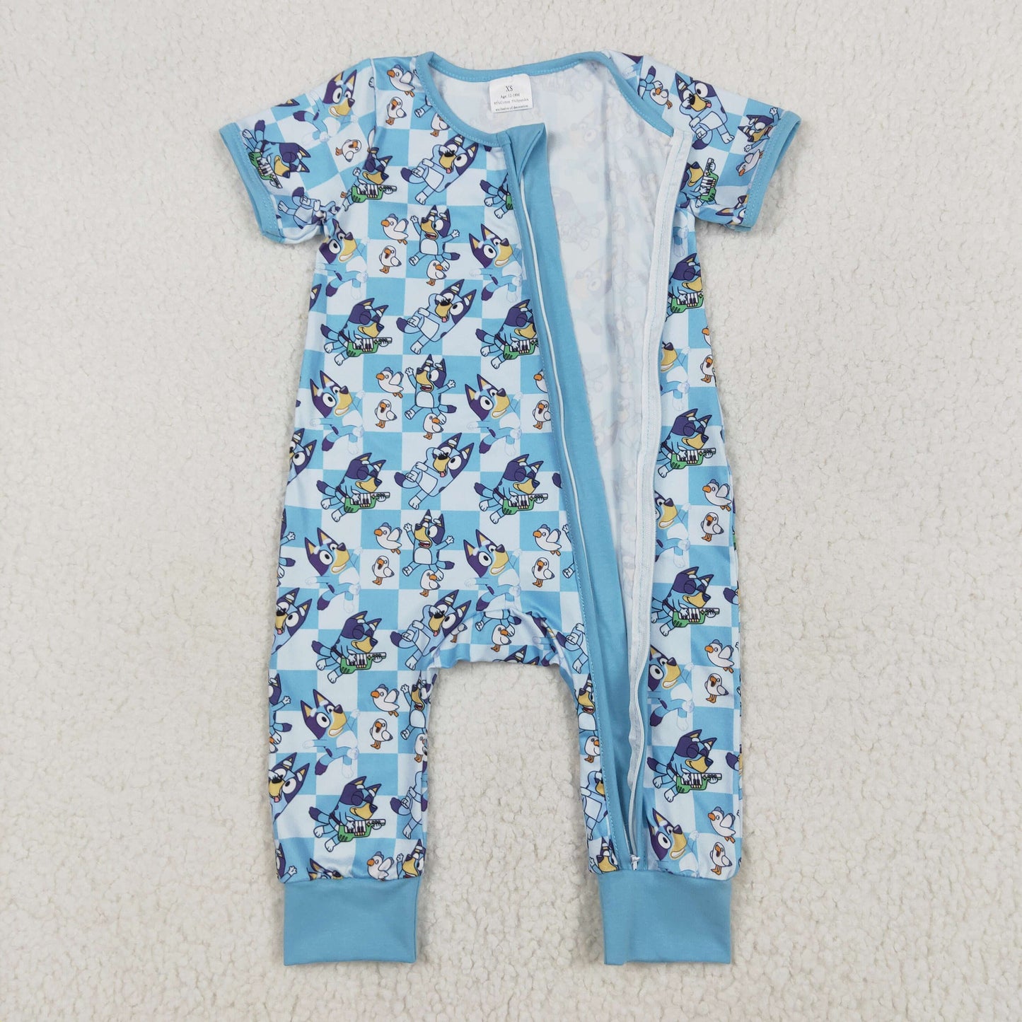SR2454 western cartoon bluey boy romper 202501 RTS sibling