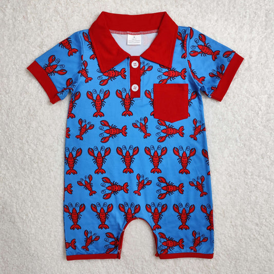SR2460 cray fish boy romper 202502  RTS
