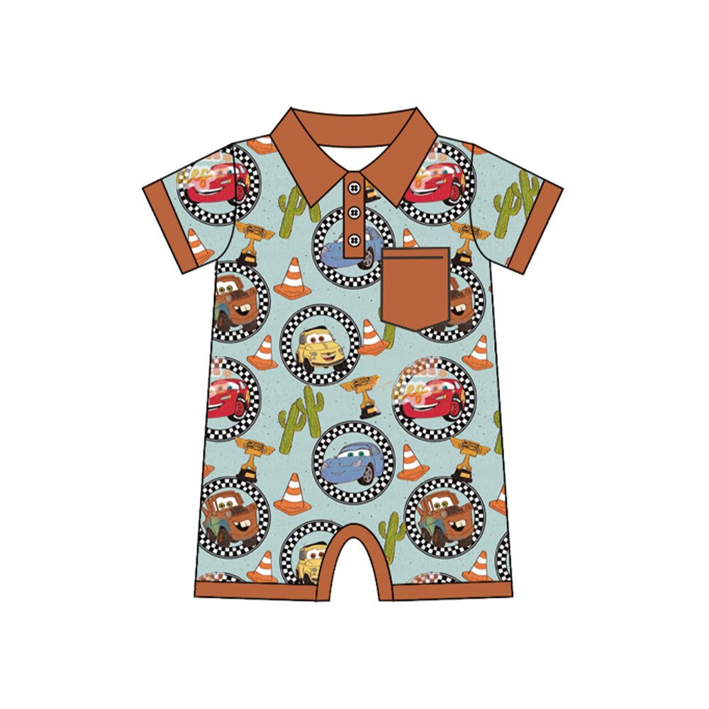 SR2470 cartoon car shorts boy romper 202412 preorder