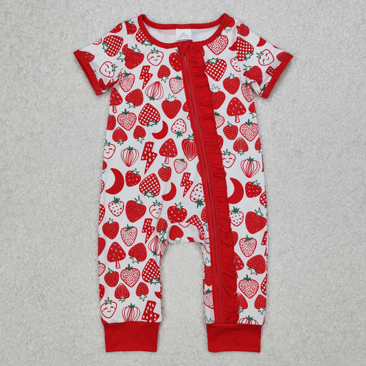 SR2500  strawberry lightening girl romper 202503 RTS sibling