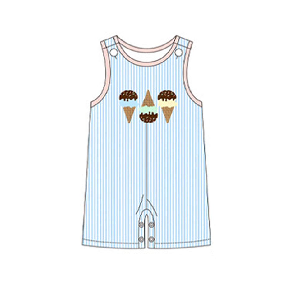 SR2516 ice cream boy romper 202410 preorder sibling