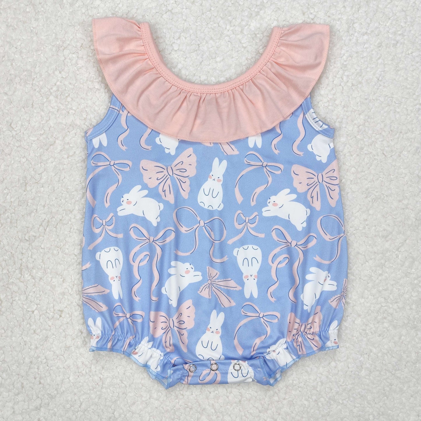 SR2583 Easter bunny girl romper 202503 RTS sibling