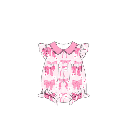 SR2646 strawberry bow western girl romper 202501 preorder sibling