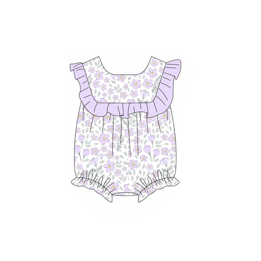 SR2666 flowers  western girl summer romper 202501 preorder